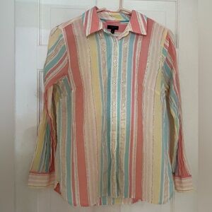 Talbots Multicolor Striped Men's Shirt